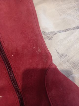 Botas de ante granates talla 37