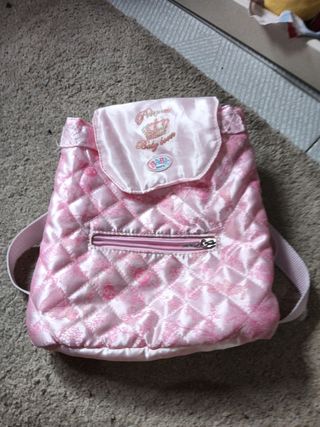 Mochila infantil rosa Baby Born