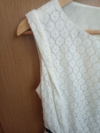 Vestido de verano color crudo talla L