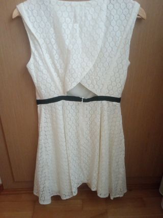 Vestido de verano color crudo talla L