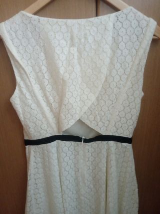 Vestido de verano color crudo talla L