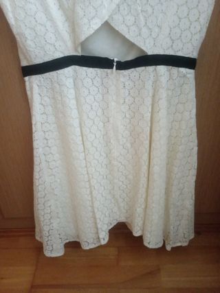 Vestido de verano color crudo talla L