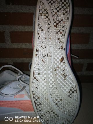 Zapatillas Puma Blancas y Rosas Talla 42