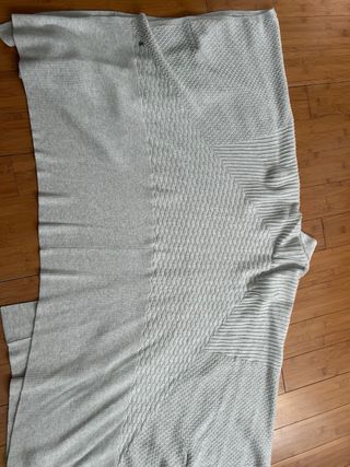 Kimono Lululemon Punto Blanco perlado/ gris claro