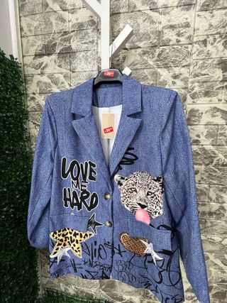 Chaqueta vaquera con forro para mujer