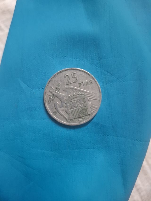 Moneda 25 Ptas Franco 1957