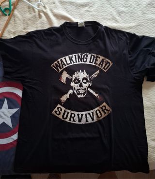 Lote Camisetas: Cap. América, Walking Dead