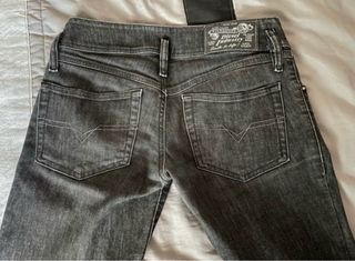 Pantalón Diesel Mujer Talla 34 Negro