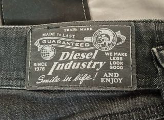 Pantalón Diesel Mujer Talla 34 Negro