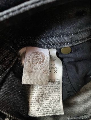 Pantalón Diesel Mujer Talla 34 Negro