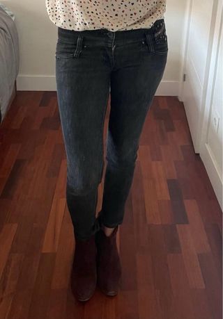 Pantalón Diesel Mujer Talla 34 Negro