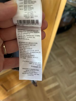 Abrigo cuadros lana Talla 40