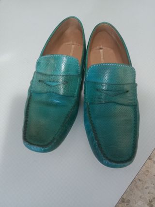 Mocassini Uomo Blu/Teal Taglia 42