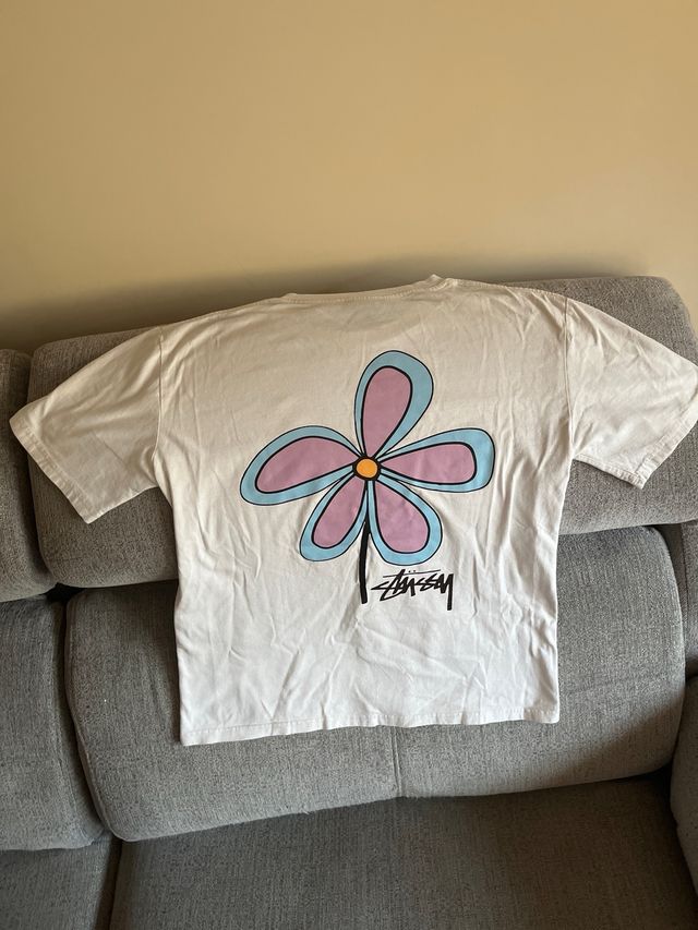 camiseta stussy blanca