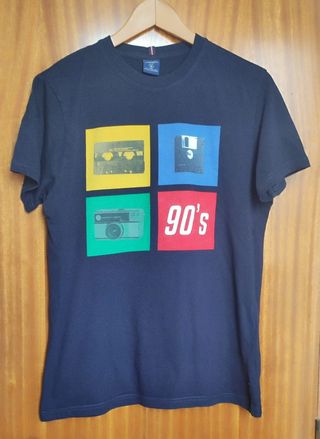 Camiseta 90s Cassette, Cámara, Disquete