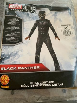 Disfraz Black Panther Marvel Niño Talla 5/6años