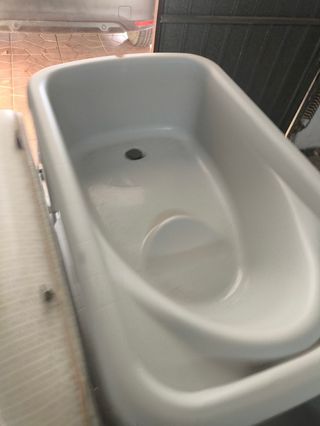 Bañera y cambiador infantil