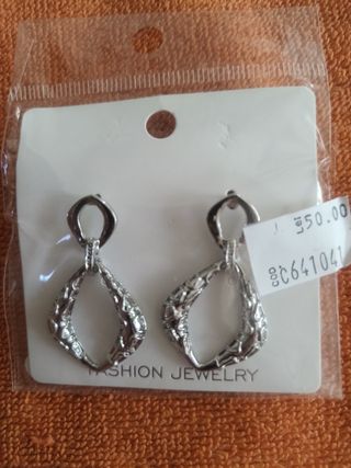 Pendientes lágrima plata