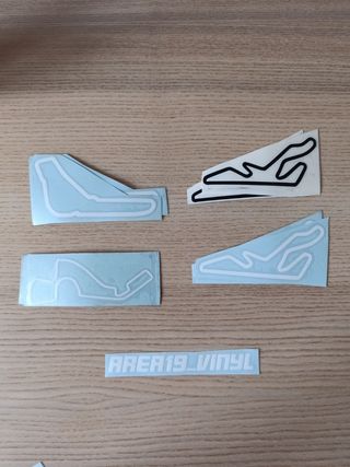 Pegatinas de circuitos de carreras