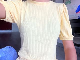Camiseta amarilla manga corta