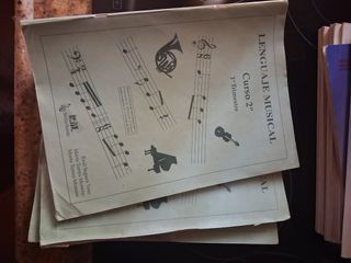 Libro Lenguaje Musical 2º Curso, los 3 trimestres