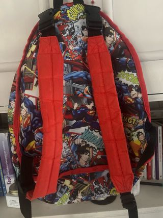 Mochila Superman Azul Original reversible