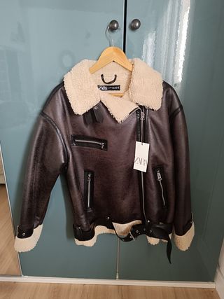 Chaqueta Zara Doble Faz Marrón