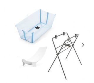 Bañera Bebé Plegable con Soporte