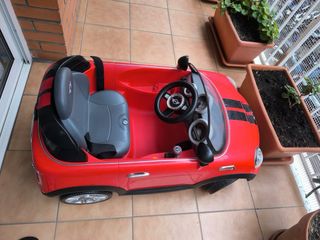 Coche Mini Cooper Rojo para Niños