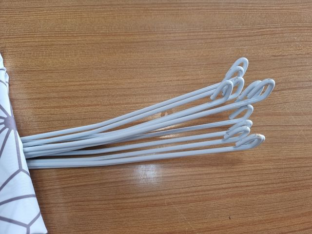 Barra Cortina Ducha Paraguas Blanco