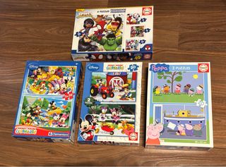 Puzzles Mickey, Spidey y Peppa Pig