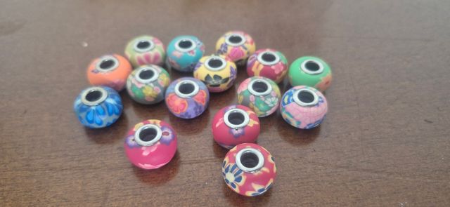 Lote 15 Abalorios para pulsera estilo pandora