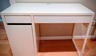 Escritorio Infantil Blanco Ikea 2 Cajones/2 Baldas