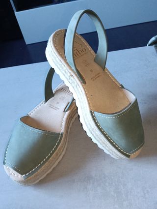 Sandalias menorquinas Mibo Verde Oliva Talla 38