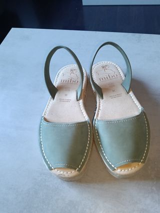 Sandalias menorquinas Mibo Verde Oliva Talla 38