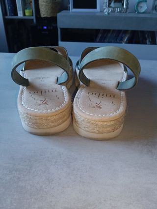 Sandalias menorquinas Mibo Verde Oliva Talla 38