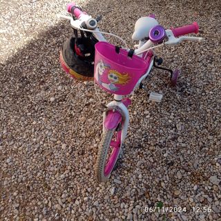 Bicicleta infantil Princess rosa