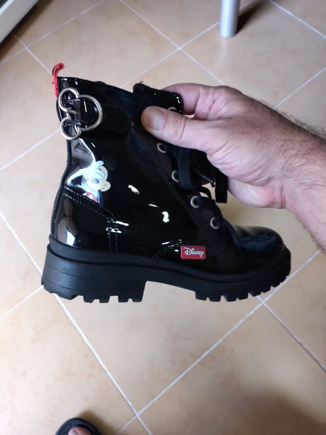 Botas Mickey Mouse Negras Charol n°31