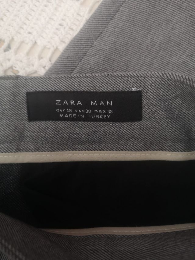 Pantalón gris de hombre talla 48