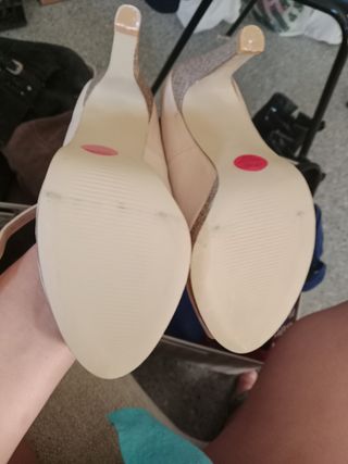 Tacones beige Lefties Talla 37