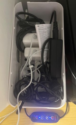 Caja Organizadora de Cables Blanca