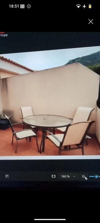 Mesa de Jardín con 4 sillas
