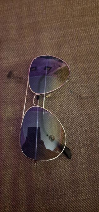 Occhiali da sole donna argento e blu