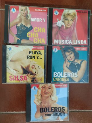 Lote 5 CDs Música Latina Verano Caliente