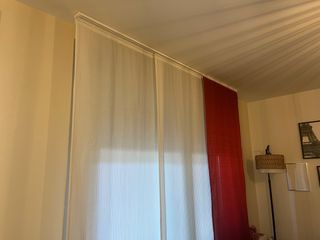 Tende a pannello giapponesi rosse e bianche