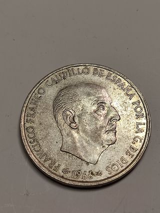 Moneda 100 Pesetas 1966 Plata