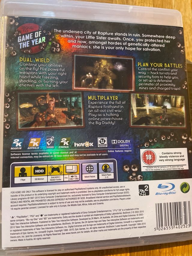 Bioshock + Bioshock 2 PS3