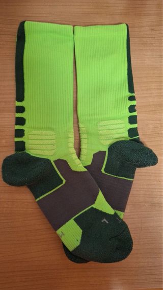 Calcetines deportivos verdes talla única