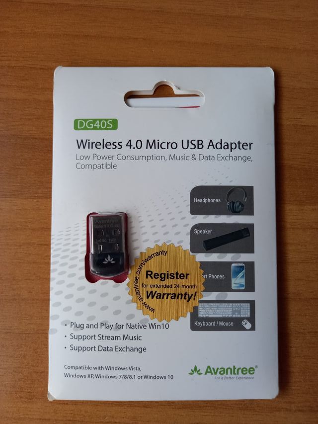 Avantree DG40S Adattatore Micro USB Bluetooth 4.0