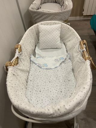 Moisés para bebé con cesta y ruedas